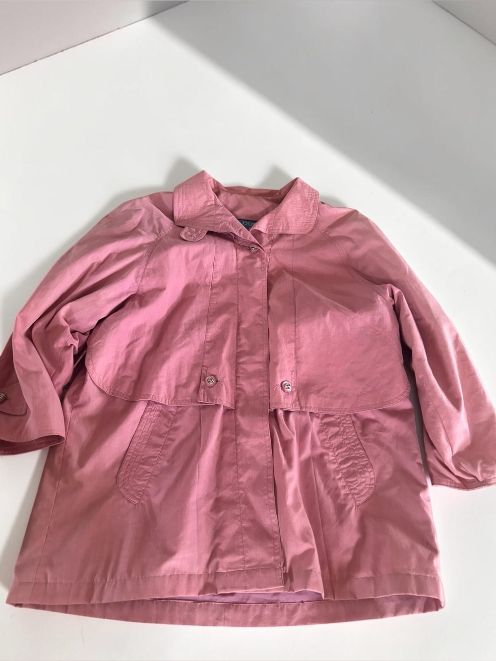 Vintage Due North Pink Utility Jacket Women's Large Spring Coat